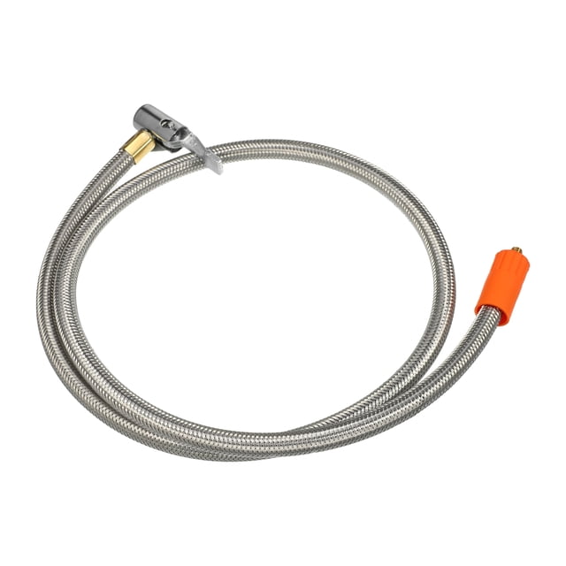 Adaptador de manguera de inflado de neum?ticos Flexible de 39,4 ", 1 Uds., mandril de aire de tama?o de rosca M6 con manguera para v?lvula de neum?tico est?ndar, rosca fina sin v?lvula de liberaci?n de aire Unique Bargains mandriles para neumáticos de automóviles