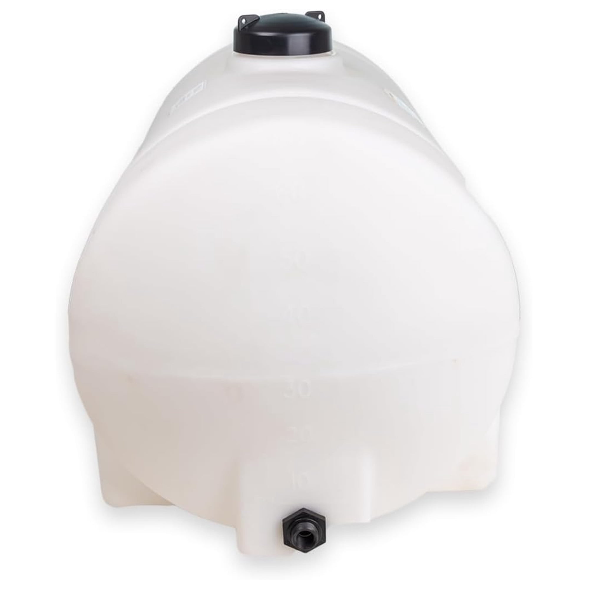 Norwesco Horizontal Leg Utility Tank, Water Storage Container, 65 Gallon Capacity, White