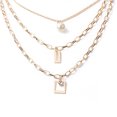thumbnail image 1 of Jusqu'à 65 % de Réduction sur les Colliers SMihono pour Femmes Mode Multicouche Géométrique Couture Perle Collier Lettre, 1 of 2