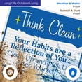 thumbnail image 5 of Your Habits Are A Reflection Of You Clean Up And Pick Up After Yourself Sign, (SI-62327), 5 of 8