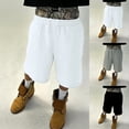 thumbnail image 1 of Athletic Shorts Men Breathable Embroidered Design Print Summer Casual Shorts Straight White XXL, 1 of 4