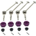 thumbnail image 3 of 4Pcs 88mm Metal Front & Rear Universal CVD Drive Shaft Car Hobby Model Replacement Parts - Silver, 3 of 3