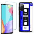 thumbnail image 1 of Slim-Fit Protective Phone Case for Samsung Galaxy S20 FE 5G Fan Edition, with Tempered Glass Screen Protector, by OneToughShield ® - Cassette Blue, 1 of 4