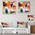 thumbnail image 4 of Designart "Orange And Blue Artistic Expressions I" Modern Geometric Canvas Print, 4 of 5