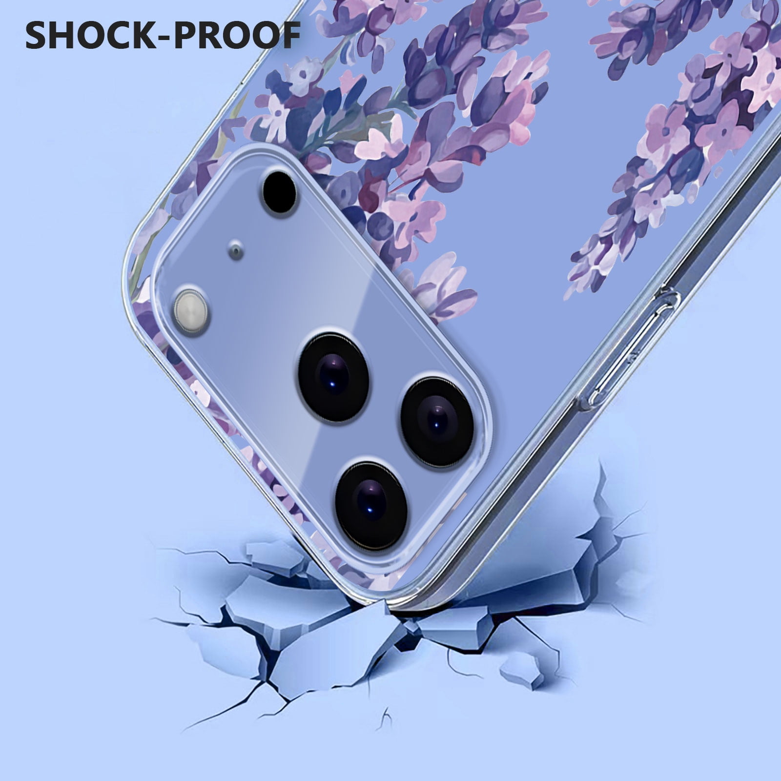 【Sachi23】IPhone17pro max フラワーキーチェーン付き Compatible with iPhone 17 Pro Max Case Clear with Flower Design