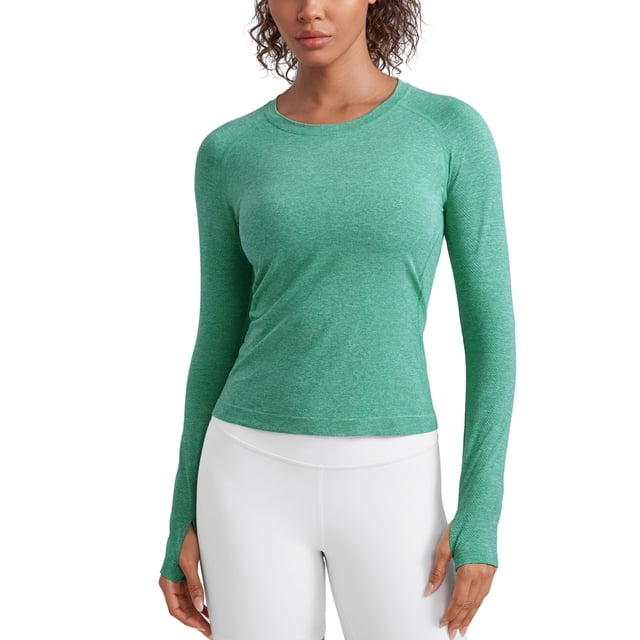 Remera CRZ YOGA sin costuras de manga larga transpirable pequeña