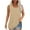 Khaki, variant on HAiming Womens Summer Tank Tops Sleeveless Round Neck Loose Blouse Plus Size Casual Solid Color Tunic Shirts