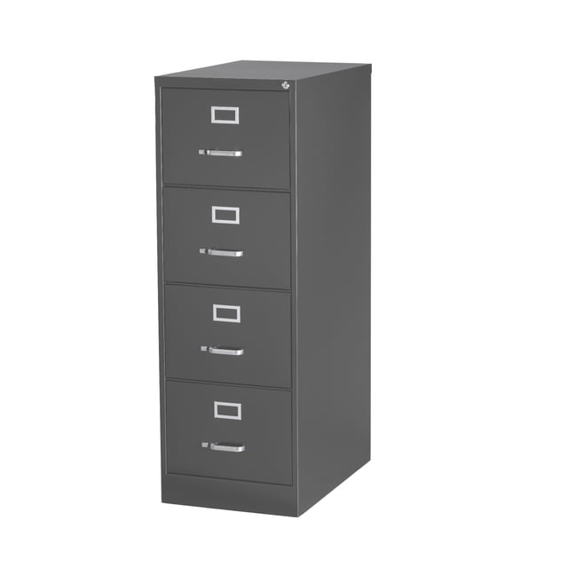 Archivero Metálico Hirsh Armado Vertical 4 Cajones Tamaño Oficio Gris Obscuro