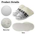 thumbnail image 6 of Chririnla Cartoon Piano Fuzzy House Shoes for Women Casual Warm Notes Print House Shoes Winter Home Slippers with Anti-Skid Sole for Home & Bedroom, 6 of 7