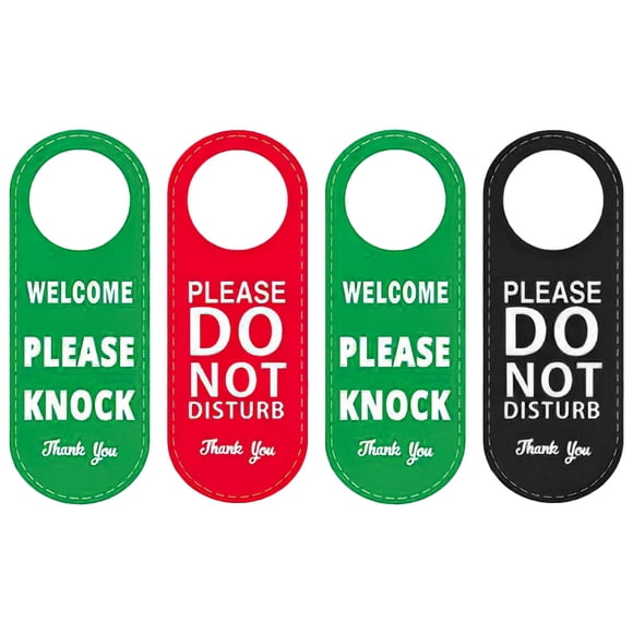 Greenadscape 2Pcs Green Door Sign for Hotels In Use or Available Sign 11.0x3.3x0.4in