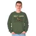 thumbnail image 3 of Real Men Hunt Their Own Food Hunting Men's Big & Tall Crewneck Sweatshirt Brisco Brands 2X, 3 of 5