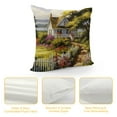 thumbnail image 4 of Chilfamy Throw Pillow Covers Seaside cottage farmhouse flowers Theme Square Decorations Pillowcase Outdoor Sofa Pillow Cases for Living Room Bed Indoors Home Decor, 4 of 5
