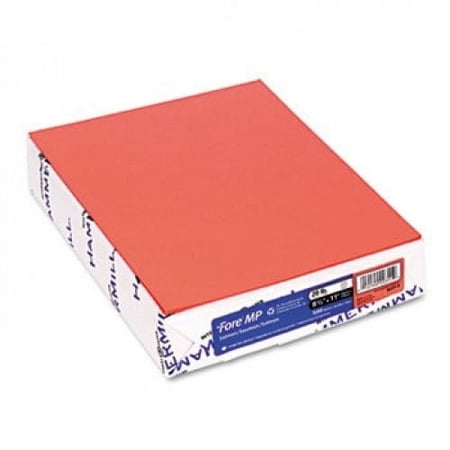 Fore MP Recycled Colored Paper, 20lb, 8-1/2 x 11, Salmon, 500 Sheets/Ream