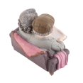 thumbnail image 4 of Figurine de couple en résine, vieil homme et femme heureux, ornement pour décoration de mariage et de maison, 4 of 4