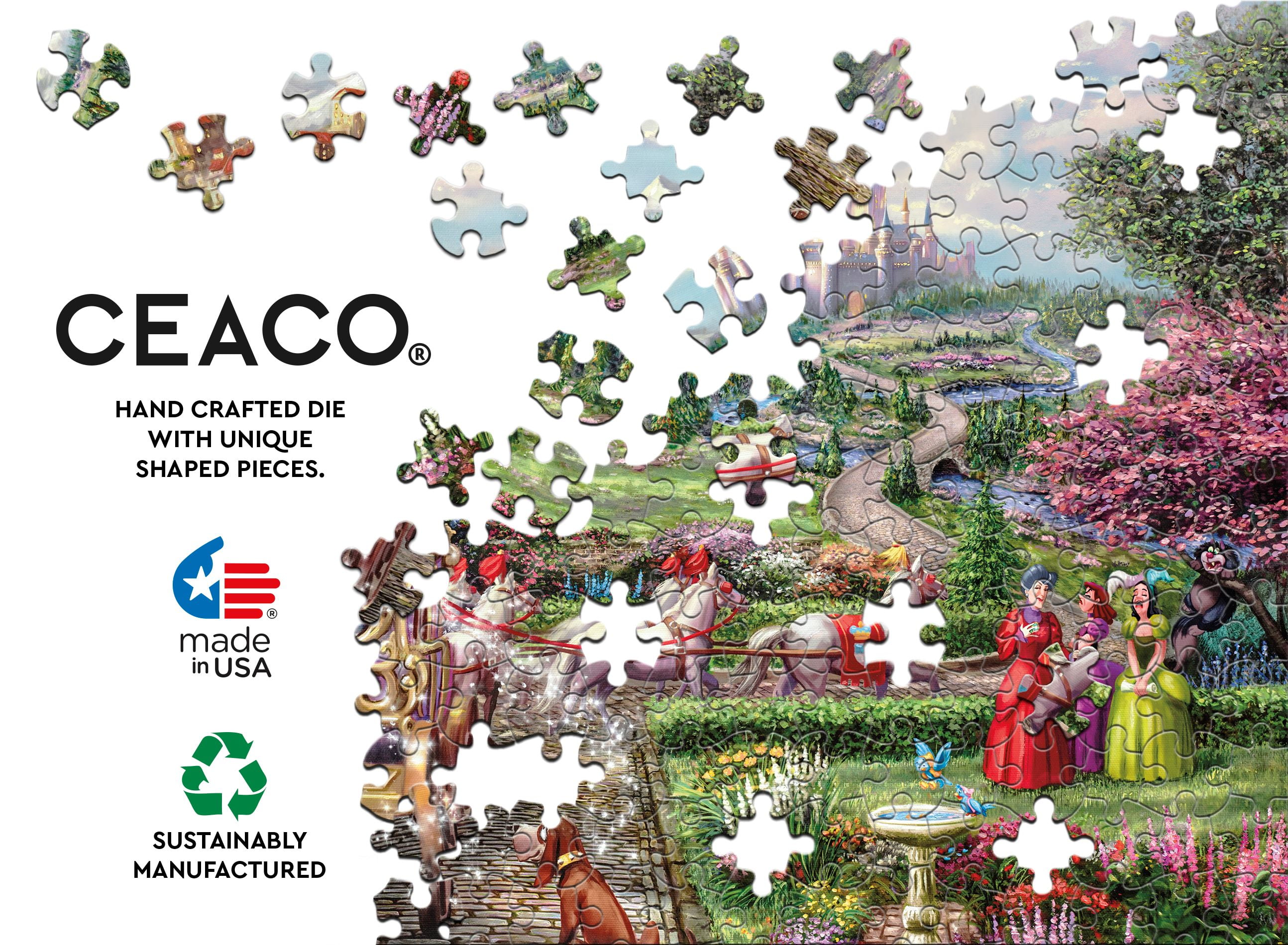 Ceaco Cinderella Happily Ever After 1000 Piece Interlocking Jigsaw Puzzle