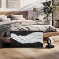 thumbnail image 5 of Hand-Painted 3D Textured Abstract Wall Art, Black & White Central Wave Impasto Painting, 40x20 inch Raised Canvas Wall Decor for Living Room, Bedroom, Hallway, 5 of 10