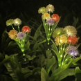 thumbnail image 5 of Solar Garden Llights - Led Flowers Outdoor Garden Decorative, 5 Heads Waterproof Colorful Solar Power Lights, 5 of 8