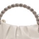 thumbnail image 2 of Bolso de banquete para mujer Moda plisado Brillante Fiesta duradera Reunión (Blanco), 2 of 8