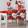 thumbnail image 6 of muroi Valentine''s Day Chair Covers Set of 6 Valentines Dining Protector Stretch Red Heart Removable Washable Valentine Be Mine Slipcovers for Dining Hotel Party Wedding, 6 of 7