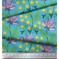 thumbnail image 3 of Soimoi Cotton Duck Fabric Leaves & Floral Artistic Printed Craft Fabric by the Yard 42 Inch Wide, 3 of 3