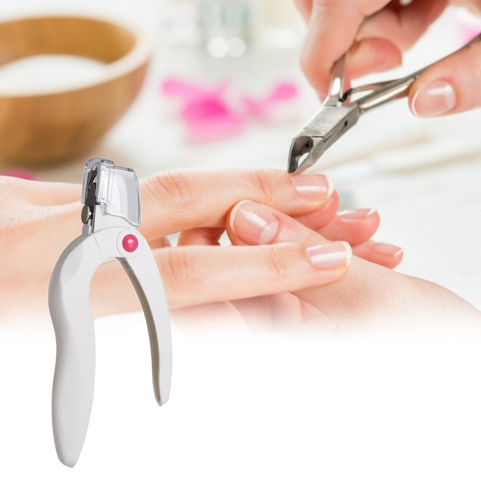 Grofry Nail Edge Cutter UShape Multipurpose Stainless Steel Manicure