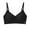 Black, variant on Seamless V-Neck T-Shirt Bra - Womens Soft Stretchy Back Smoothing Adjustable Straps Wireless Comfortable Bralette for Daily Wear Low Back Bras for Lady Purple M