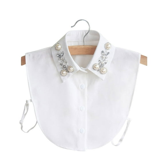 HAOYUNL Women Fake Collar Detachable Lapel Half Shirt Fake Collar Stylish Blouse False Neck for Women Girls