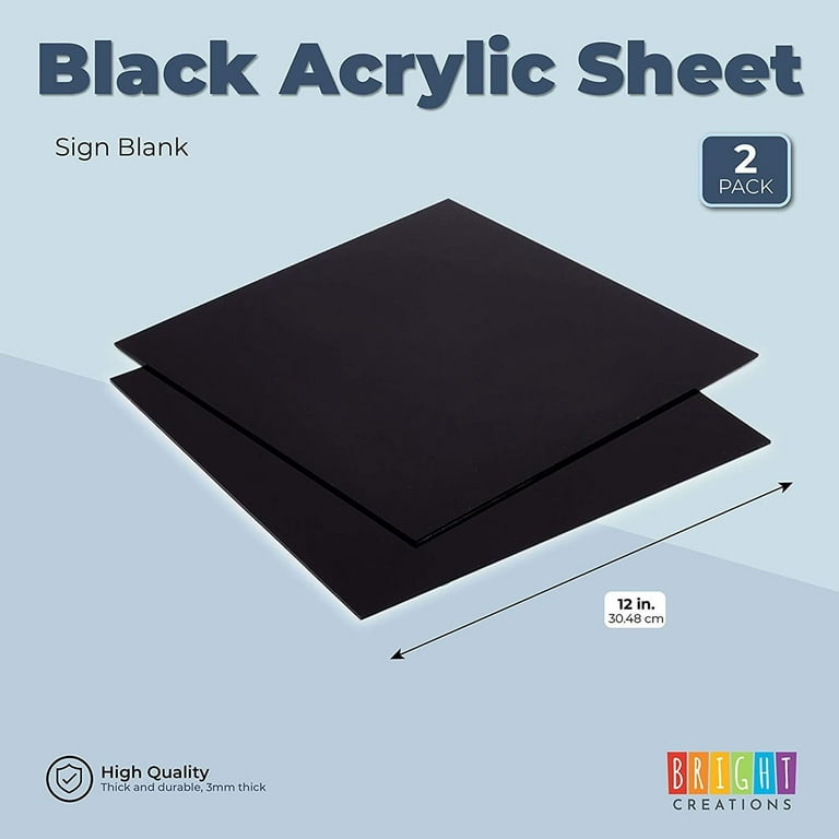 Black acrylic sheet 3 mm
