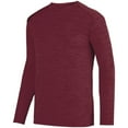 thumbnail image 1 of Shadow Tonal Heather Long Sleeve Tee M Maroon, 1 of 1
