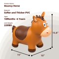 thumbnail image 4 of Animal inflable ZOOJOY Bouncy Horse para niños pequeños de 18 a 6 años, 4 of 9