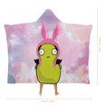 thumbnail image 2 of Kuchi Kopi Bob's Burgers Soft Wearable Blanket Hoodie Hooded Blanket Warm Decor Gift For Kids Adult For Sofa Bed Office, 2 of 7