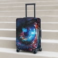 thumbnail image 2 of Lsque Modern Colorful Eyes Printed Luggage Cover, Travel Luggage Protector,Scratch and Dirt Resistant, Fits 18-32 Inch Luggage - Medium, 2 of 9