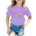 thumbnail image 3 of LILIYA Back To School Shirt Kids Girl Cute Kindergarten Relaxed Fit Casual Short Sleeve Cotton T-Shirt Summer Outfit, 3 of 5