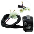thumbnail image 2 of 2 piezas LED interruptor de manillar de motocicleta bocina impermeable izquierda derecha para Niu Con luz LED azul Zulema, 2 of 8