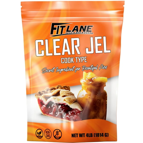 Clear Jel for Canning 4 lbs - Cook Type Corn Starch Thickener Powder - Non GMO Cooking Ingredient - By Fit Lane Nutrition