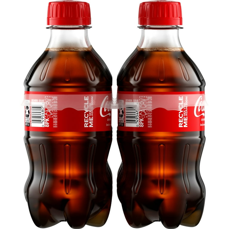 Coca-Cola Classic Soft Drink, 12 fl oz, 8 Pack Bottles - Walmart.com