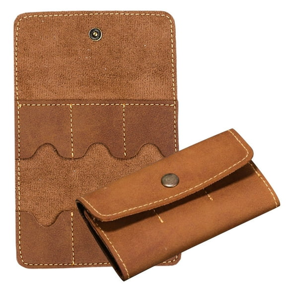 DRAFIDEEP 2pcs Pu Card Holder Case Retro Design With Slots For Computer Memory Card Storage Durable And Lightweight