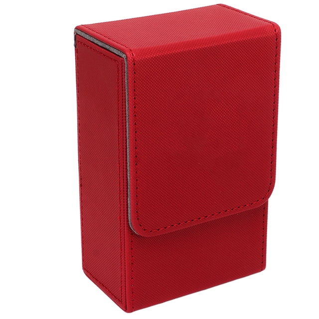 Caja de Almacenamiento de Tarot con diseño de Sol y Luna Caja de Cartas de Tarot de Cuero PU de Gran tamaño para Cartas de Tarot de tamaño estándar Universal Rojo