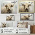 thumbnail image 4 of Designart "Minimalistic Beige Yak Art III" Yaks Floater Framed Canvas Prints, 4 of 5