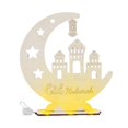 thumbnail image 2 of Centros de mesa Moon Castle Eid AL, escultura tallada, decoración del hogar de Ramadán para regalo de cumpleaños, pasillo, gabinete, oficina, chimenea C, 2 of 8