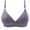 Purple, variant on Womens Bras No Underwire Full Coverage Gathering Breathable Comfort Soft Adjustable Everyday Bras Hot Pink 2XL