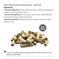 thumbnail image 6 of Rhino Wood Industries: 3/8" x 1-1/2" Wooden Dowel Pins, 200-Pack – Kiln-Dried Birch, Fluted & Beveled, 6 of 6