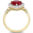 thumbnail image 4 of Everly Women's Created Topaz and Ruby 10K Yellow Gold Engagement Ring, 4 of 8