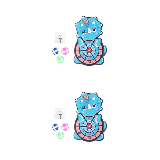 Vogacara Tablero de dardos de bola pegajosa de plástico interactivo para padres e hijos Adorable para interiores y exteriores, juego deportivo para el tipo 4 2piezas Vogacara CBP444378