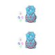 thumbnail image 1 of Vogacara Tablero de dardos de bola pegajosa de plástico interactivo para padres e hijos Adorable para interiores y exteriores, juego deportivo para el tipo 4 2piezas Vogacara CBP444378, 1 of 5
