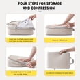 thumbnail image 6 of 5-Piece Travel Packing Cube Set for Women – Cosmetic, Toiletry & Shoe Organizer with Hanging Hook – Space-Saving Luggage Bags for Travel Pink, 6 of 6