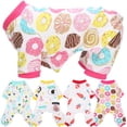 thumbnail image 4 of 4Pcs Pet Dog Jumpsuit Soft Clothes Spring Summer Cotton Dogs Bodysuits Long Sleeve ShirtS, 4 of 9