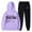 Light Purple, variant on Fgnfyis Womens Two Piece Outfits Sets Hoodie Sweatshirt and Long Sweatpants Jogger Workout Set Fall Tracksuit Sweatsuits Women's Trousers Suit Beige M