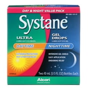 Systane Ultra Lubricating Eye Drops & Nighttime Gel Drops, 2 x 10ml