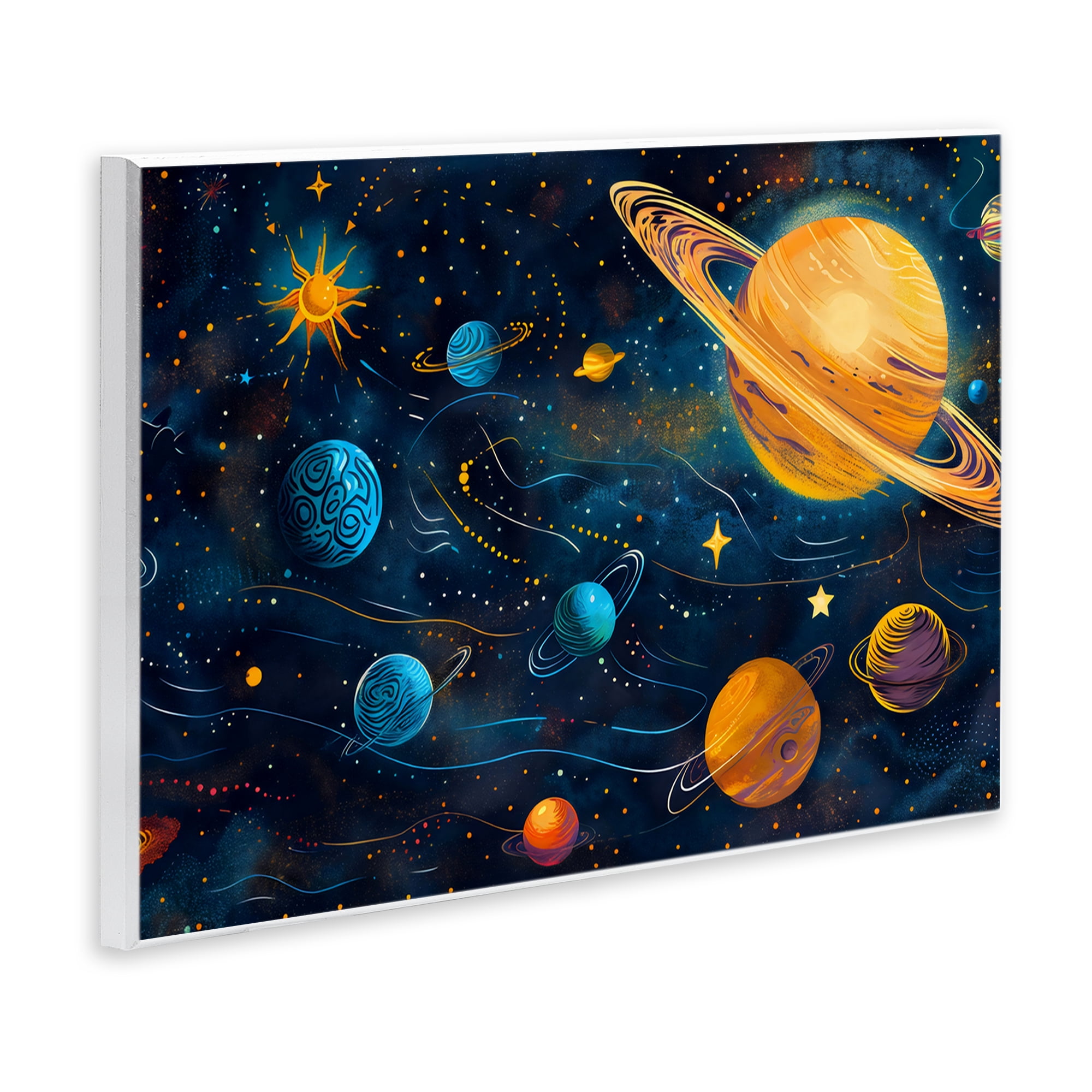Stupell Industries Two Suns Galaxy Scene Wall Plaque Art, design by Creative Studio
